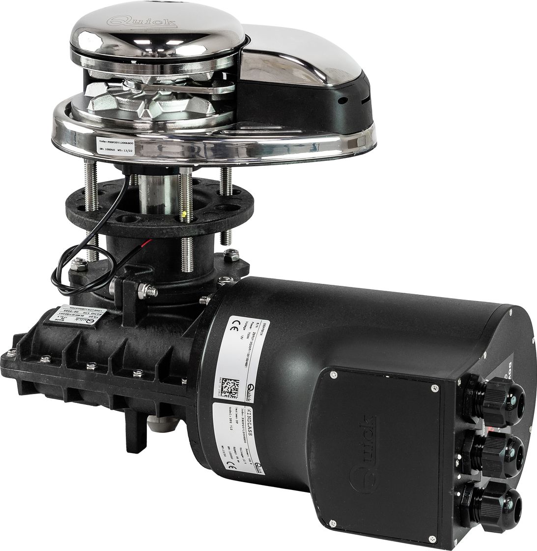 Лебедка якорная Quick Prince DP2 712, 12В, цепь 6мм