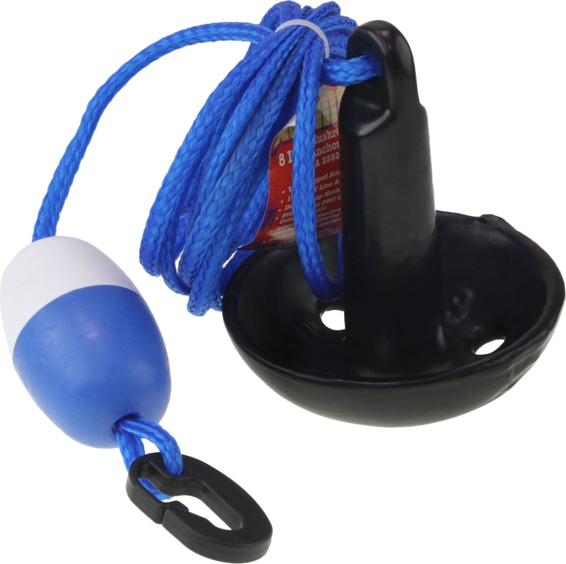 Якорь-гриб 3.5 кг в пластиковой оболочке с веревкой 4.5 м (упаковка из 4 шт.)