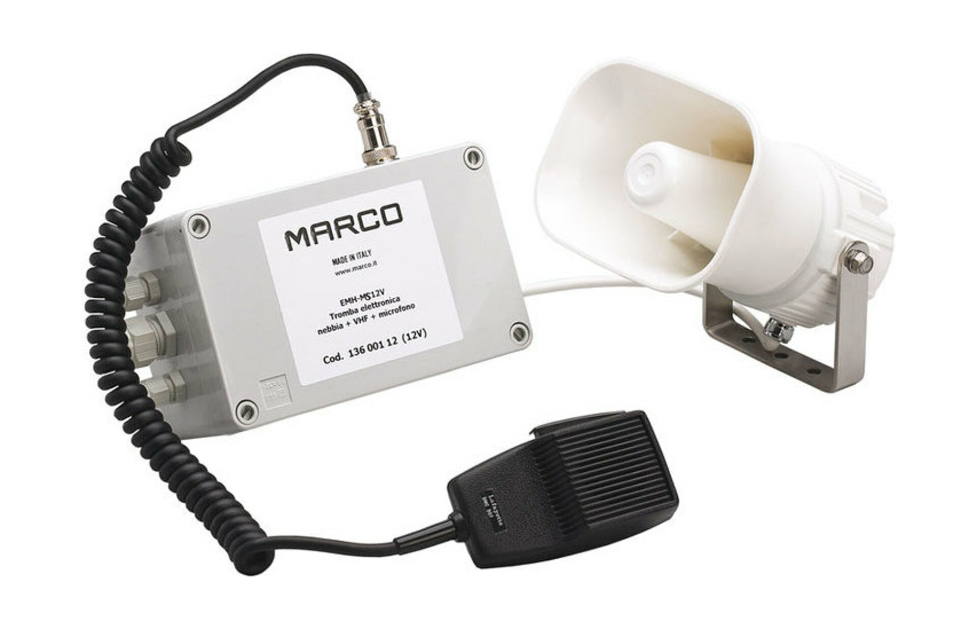 Громкоговоритель с туманным горном и сиреной, 12 В