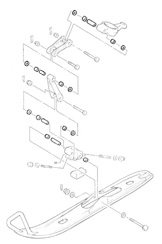 Ремкомплект передней подвески Yamaha 08-4300