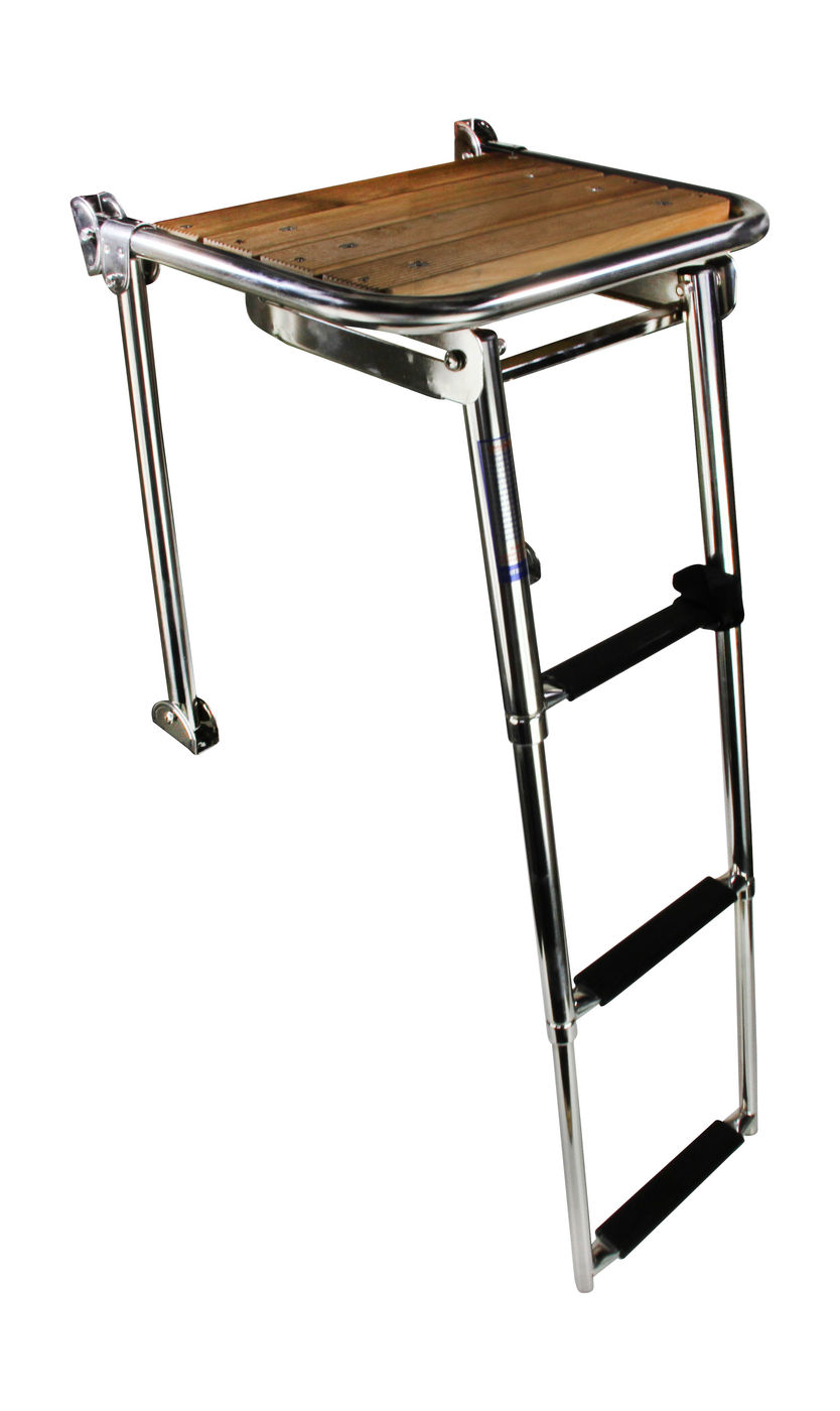 Платформа кормовая (свим платформа) 450х390 мм с телескопической лестницей 3 ступеньки