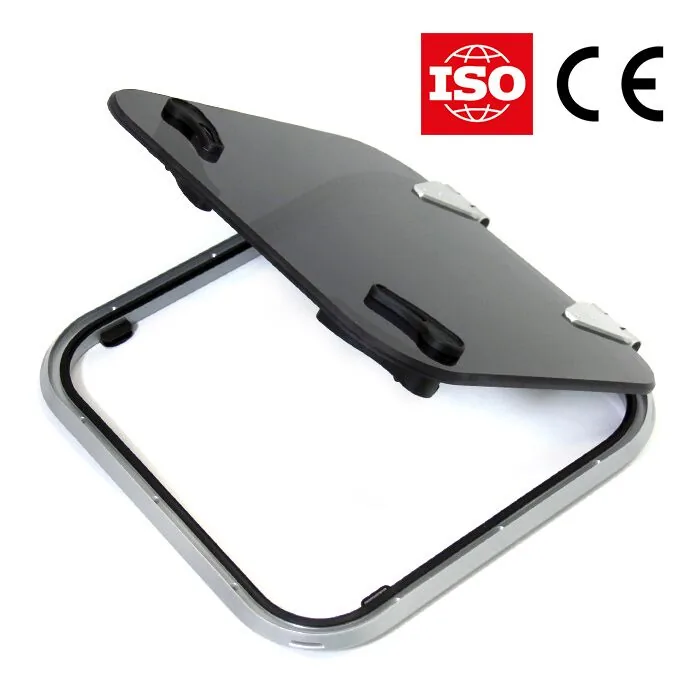 Люк палубный безрамный Пеликан 425x425 R75 (черное исполнение) Люк палубный безрамный Пеликан 425x425 R75 (черное исполнение)