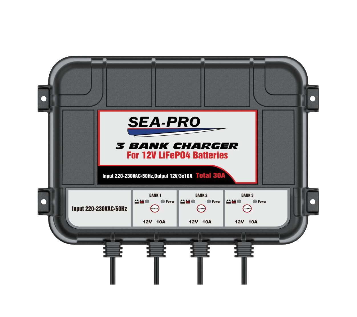 Зарядное устройство Sea-Pro TE4-0287 (3х12В LiFePo4)