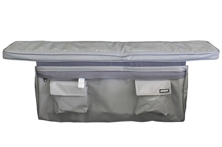 Сумка подседельная 90 см серая