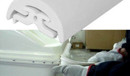 Привальный брус, 40 мм, белый Привальный брус, 40 мм, белый