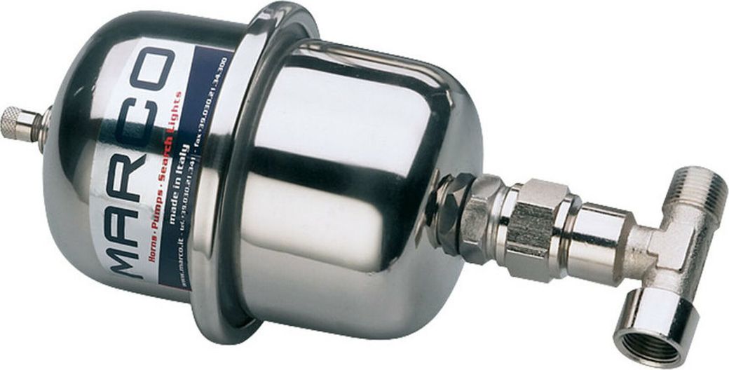 Демпфирующая емкость (напорный бак), нержавеющая сталь, 0.5 л