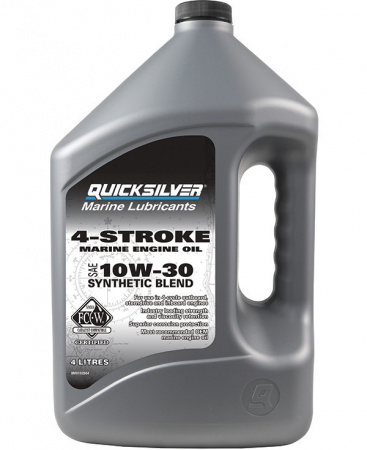 Масло Quicksilver для 4-х тактных лодочных моторов синтетическое 10W30 4л