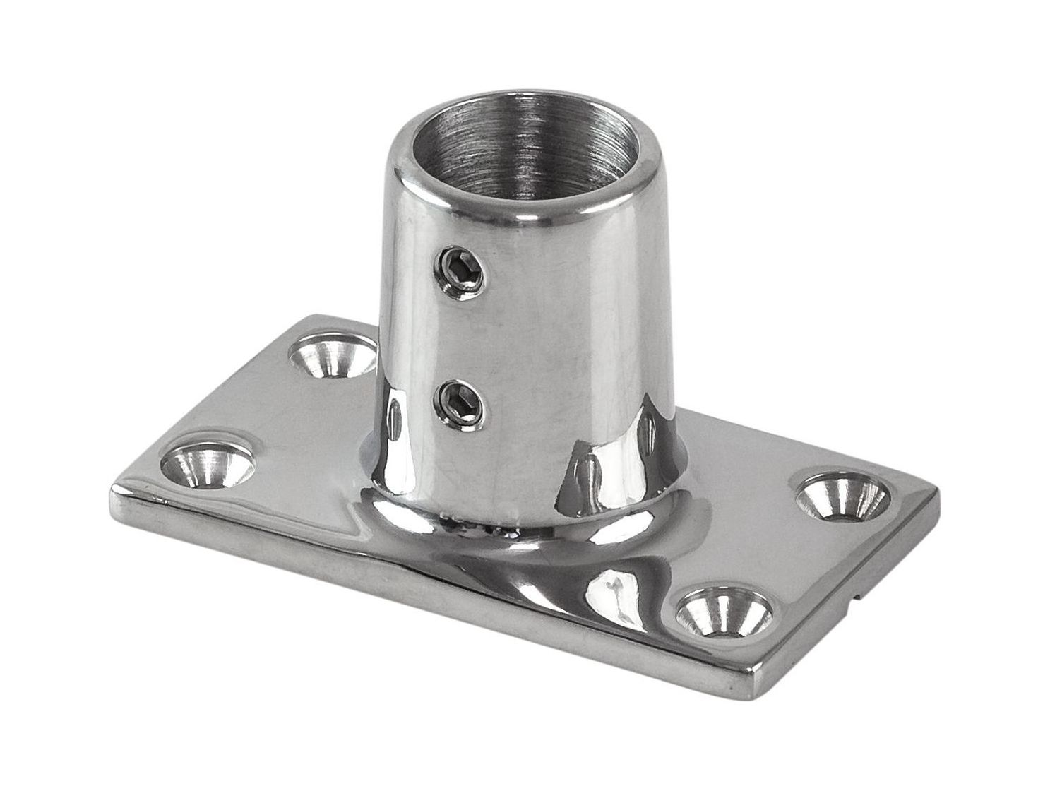 Основание стойки леера (25,4 мм), 90 град, прямоугольное, Marine Rocket