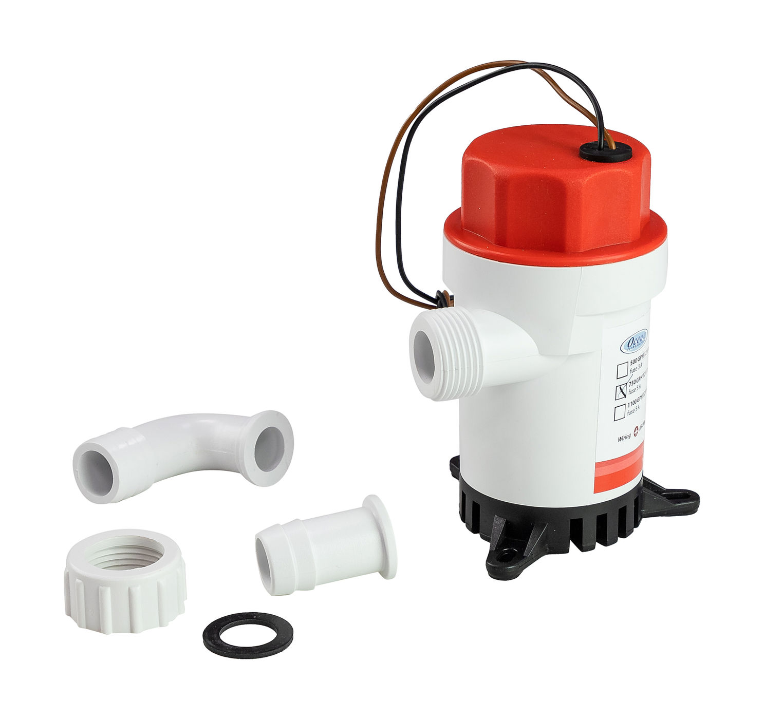 Помпа осушительная, 12 В, 750GPH (2839 л/ч)