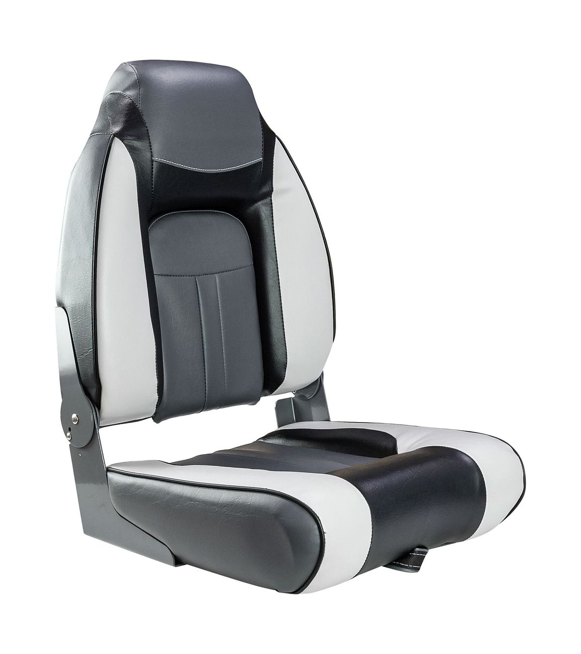 Кресло мягкое складное, обивка винил, цвет серый/угольный/черный, Marine Rocket (упаковка из 4 шт.)