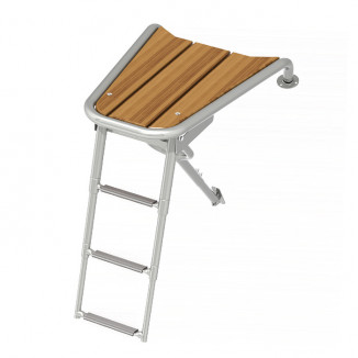 Платформа носовая с трапом 3 ступени черные