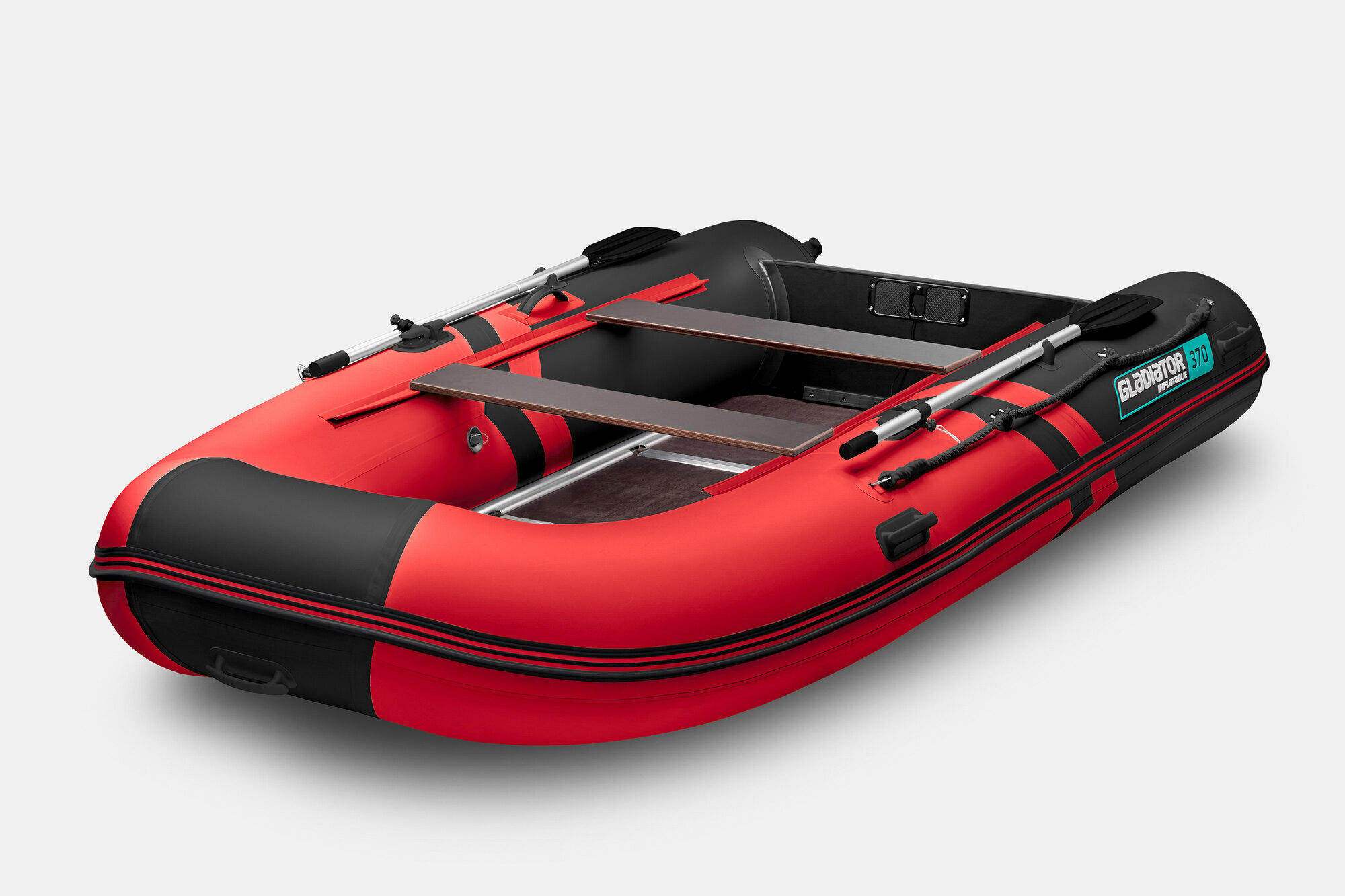 Надувная лодка GLADIATOR B370 красно-чёрный (СПБ)