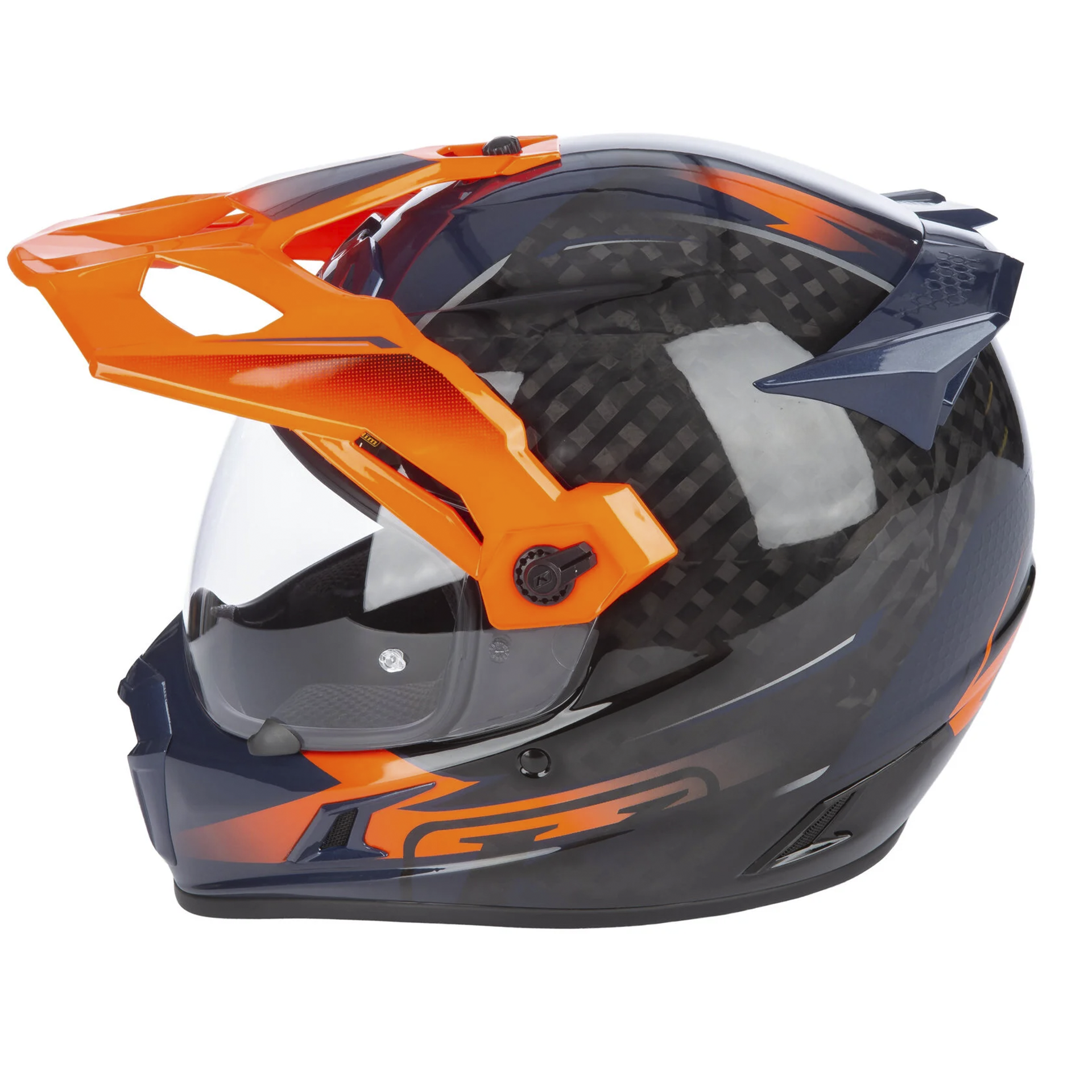 Шлем Klim Krios Pro без подогрева, цвет Echo Gloss Black - Striking Orange - Petrol, размер XL