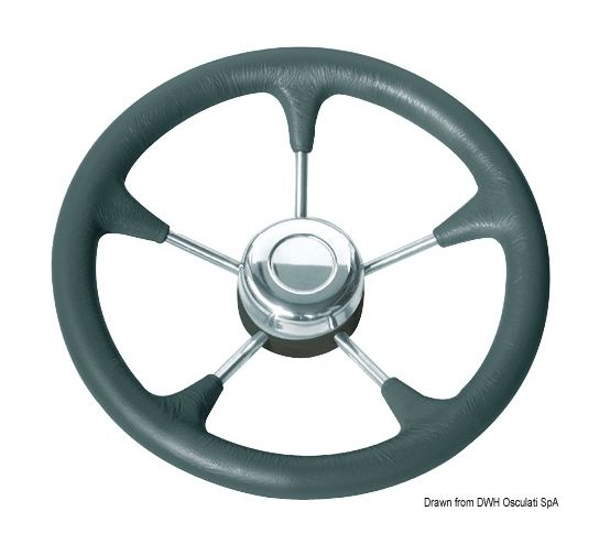Рулевое колесо Osculati, диаметр 320 мм, цвет черный