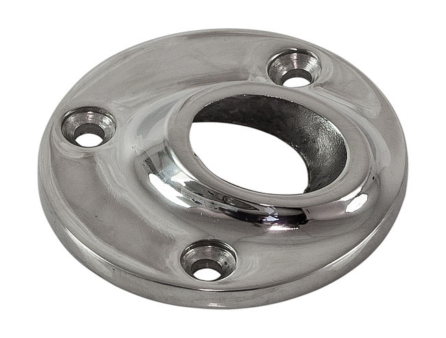 Основание стойки леера 7/8" (22 мм), 45 град, круглое под сварку