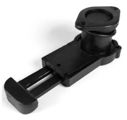 Сливной клапан 36 мм с задвижкой (под отверстие 40 мм) черный