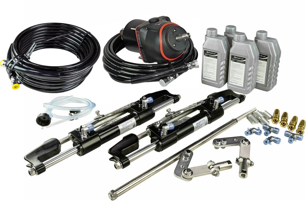 Гидравлическая система рулевого управления для 2-моторов 200-350 л.с. (TBK 800T) Sea First