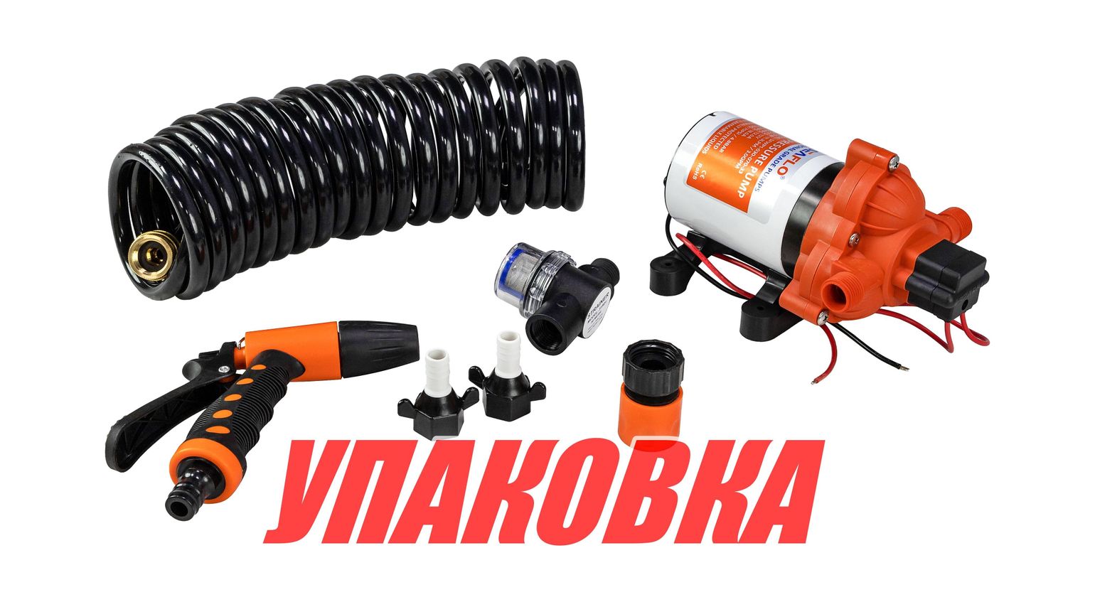 Комплект помывочный SeaFlo, 12 В, 11.6 л/мин, 70 PSI (4.8 бар) (упаковка из 8 шт.)