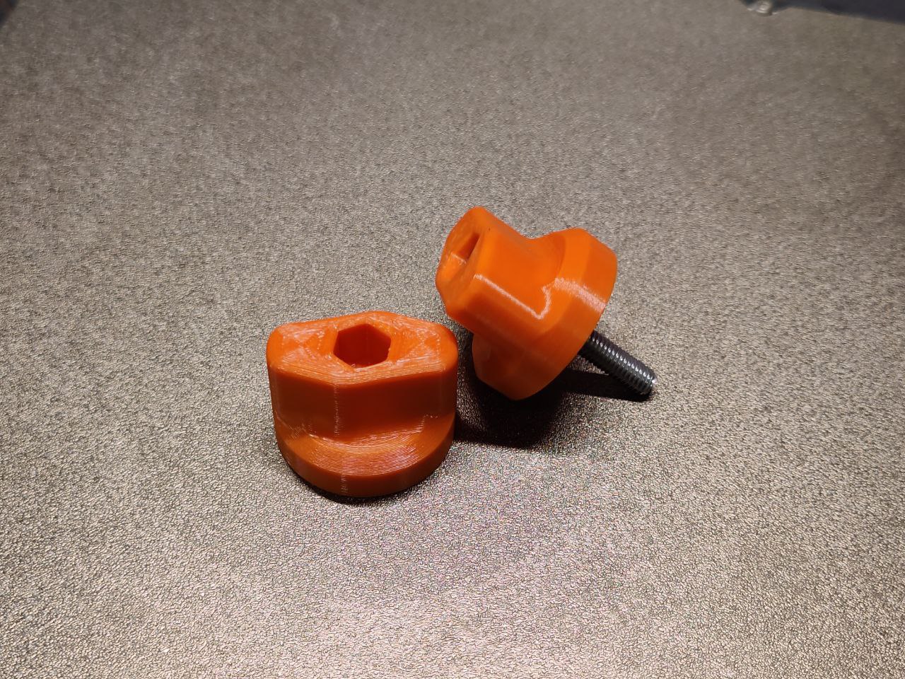 Ручка усиленная (барашек) М6 оранжевый. К-т 2шт Прокатись.Ру Ручка усиленная (барашек) М6 оранжевый. К-т 2шт Прокатись.Ру