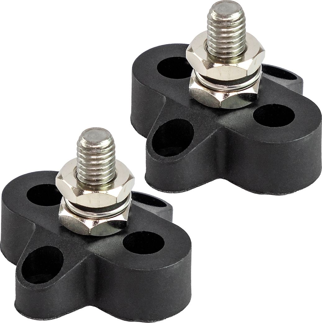 Клемма-штифт одинарная, M8, черная/черная (упаковка из 25 шт.)