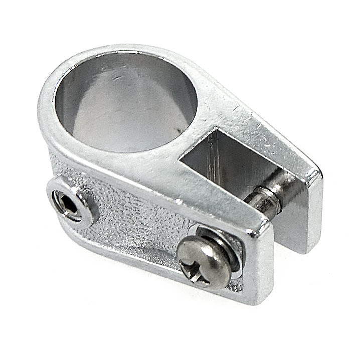 Кронштейн рамы тента 7/8" скользящий, сталь хромированная