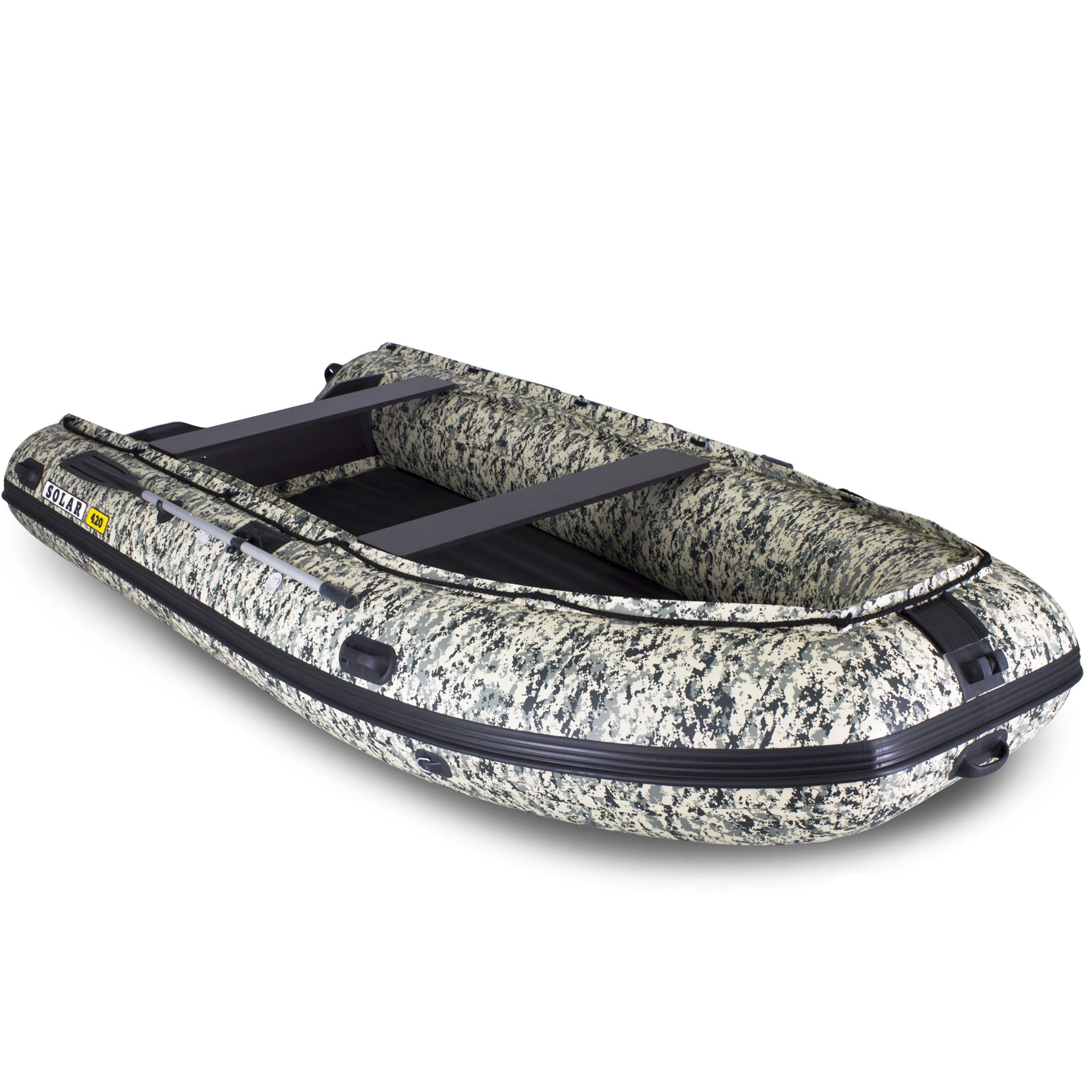 Лодка ПВХ Solar-420 JET с тоннелем пиксель