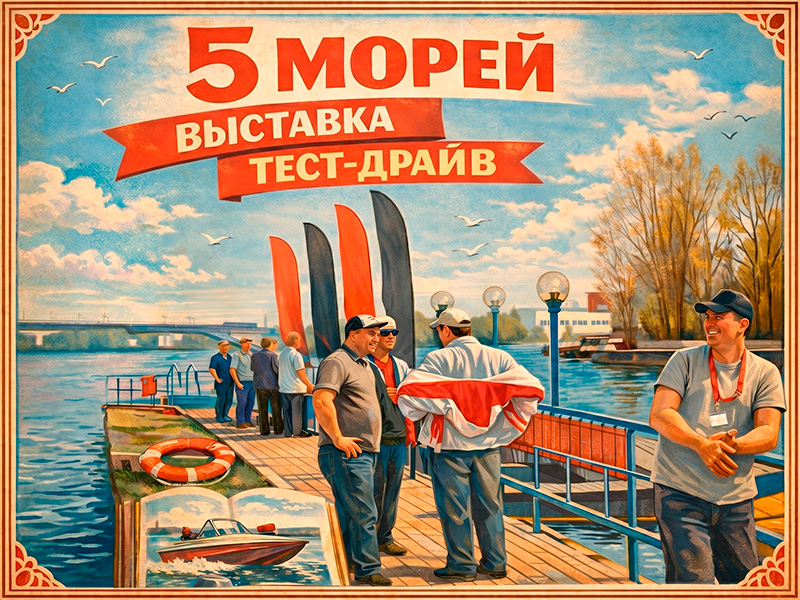 Мы готовы к выставке «5 морей. Весна 2026». Фотографии катеров и лодок!