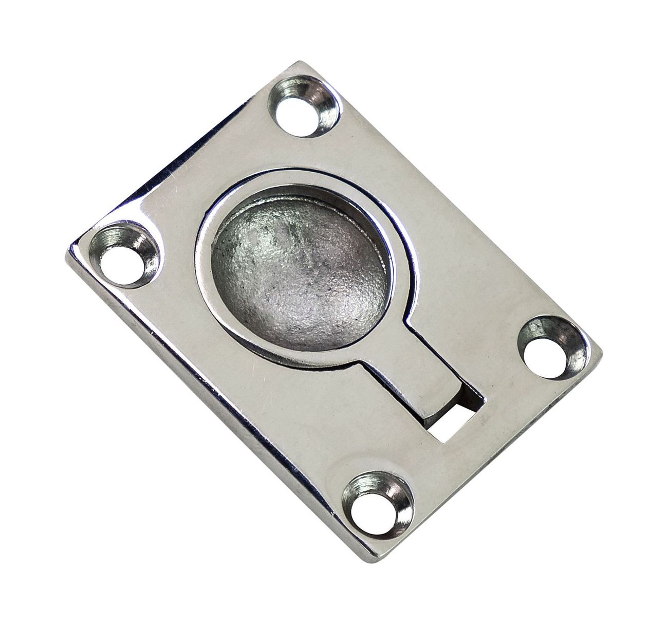 Ручка палубная потайная 48х38 мм, нержавеющая сталь (упаковка из 10 шт.)