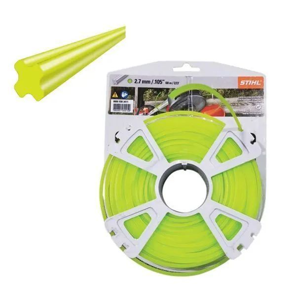 Леска для триммера Stihl X-образного сечения (X-Line) 2,7 мм х 65 м