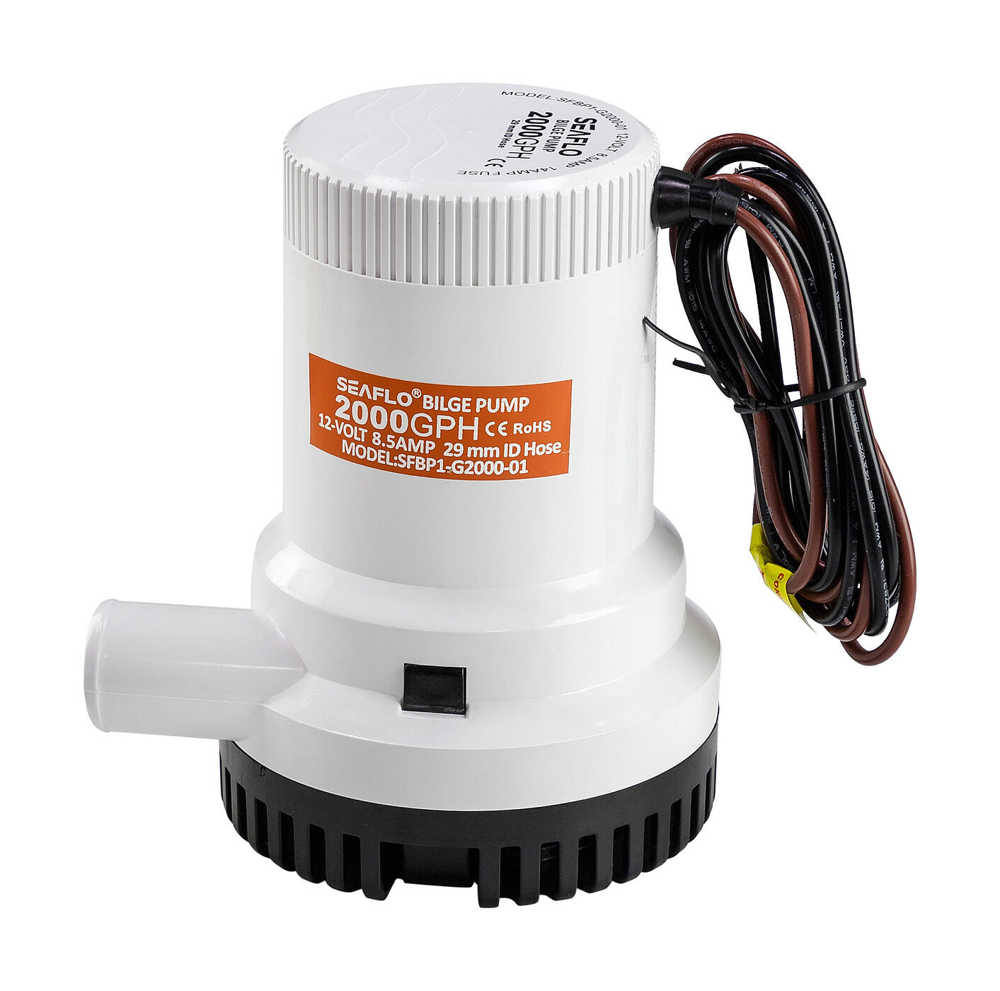 Помпа осушительная 12 В, 2000GPH (7570 л/час), SeaFlo (упаковка из 16 шт.)