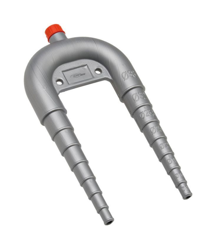 Колено универсальное пластиковое с вентиляцией Колено универсальное пластиковое с вентиляцией