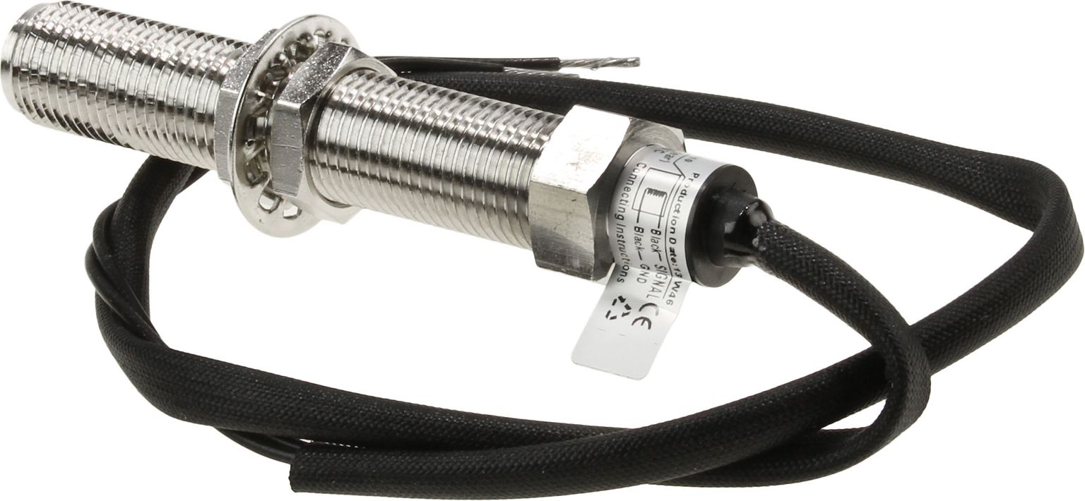 Датчик тахометра 2 провода, 100х80 мм, 100-15000 Гц, синусоидальный импульс, резьба М16х1.5, Marine 