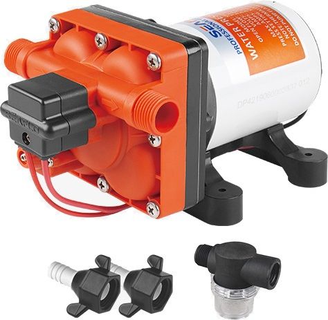 Помпа водоподающая мембранная SeaFlo, 12 В, 11.3 л/мин, 3.8 бар, 7.5 А