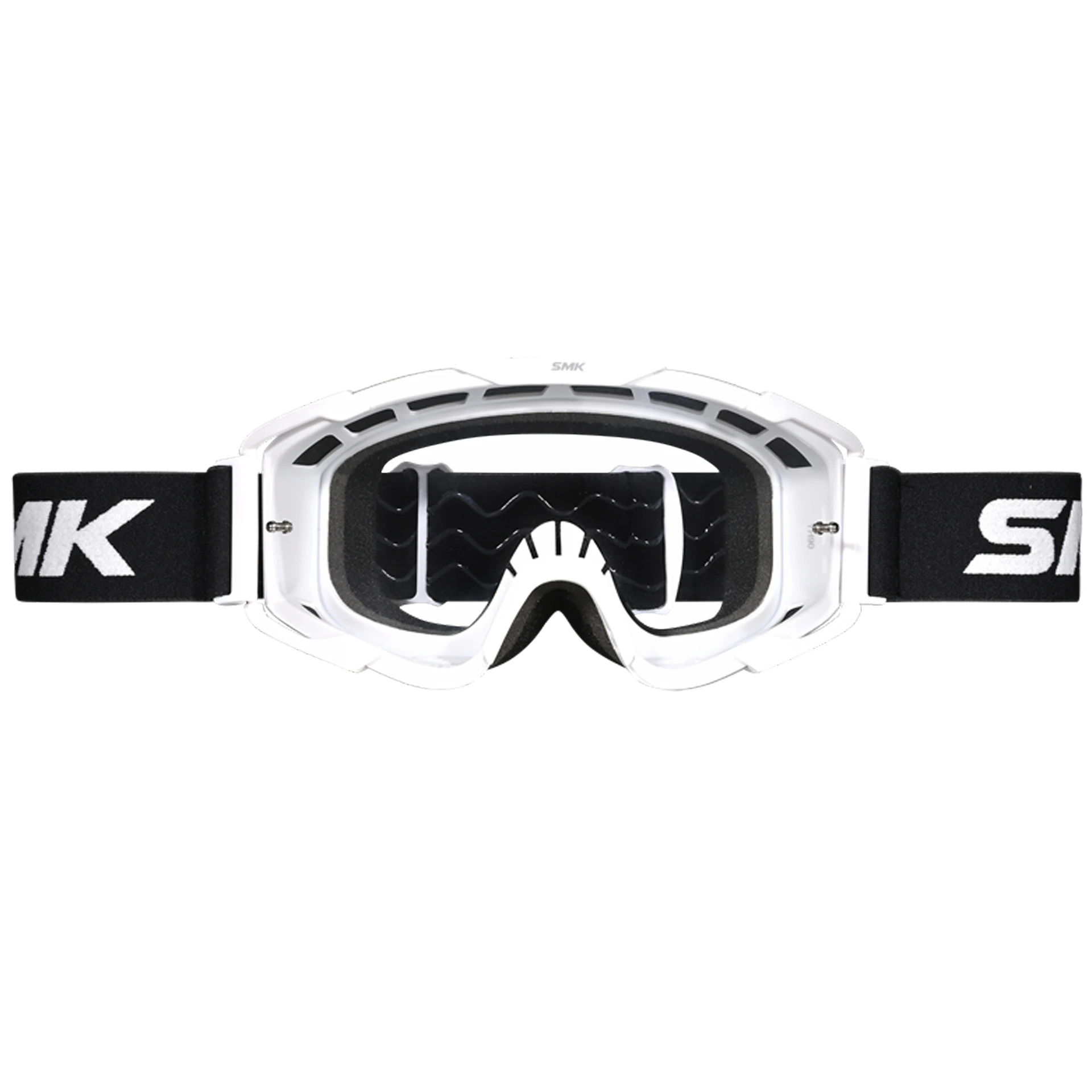 Очки кроссовые SMK TERRAIN, цвет белый, с прозрачной линзой