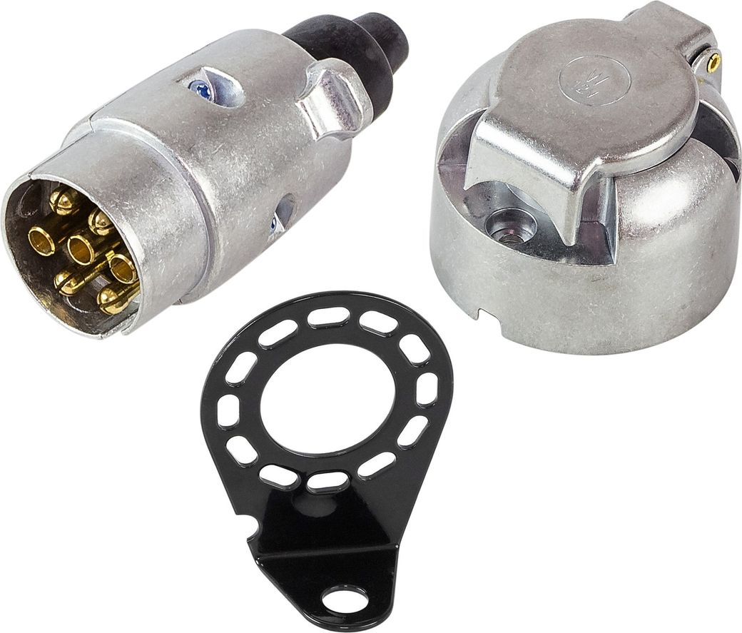 Вилка и розетка прицепа c кронштейном (комплект TRC1ME) (упаковка из 10 шт.)