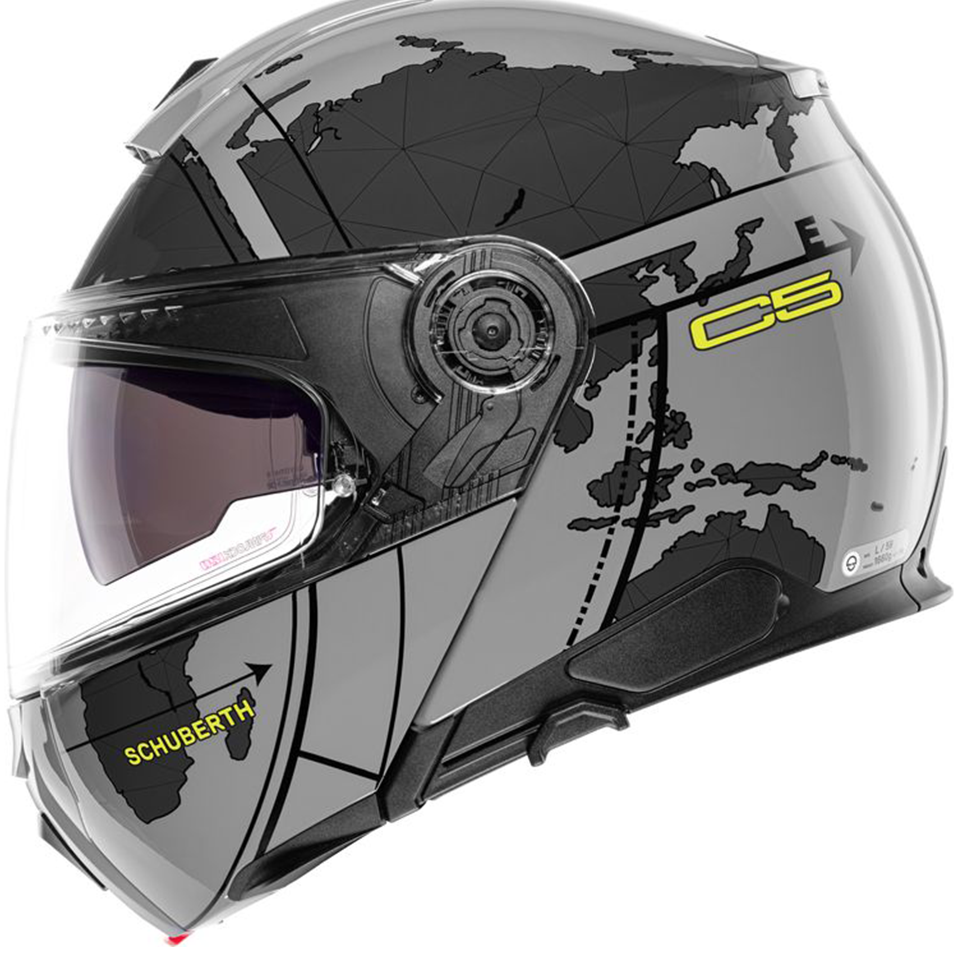 Шлем Schuberth C5 Globe Grey, серый, размер M (RR)