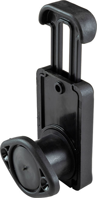 Клапан сливной с затвором для лодки ПВХ h27мм, черный