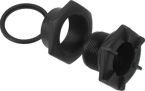 Клапан сливной для лодки ПВХ в сборе, черный