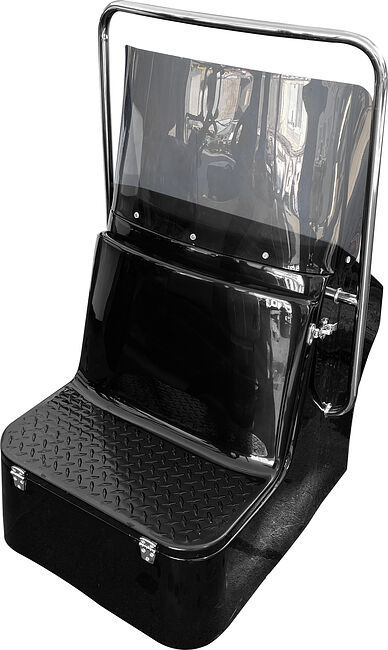 Консоль на RIB 460-490 со стеклом, корпус черный, Baltic Boats