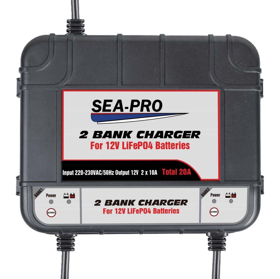 Зарядное устройство Sea-Pro TE4-0260A (2х12В LiFePO4)
