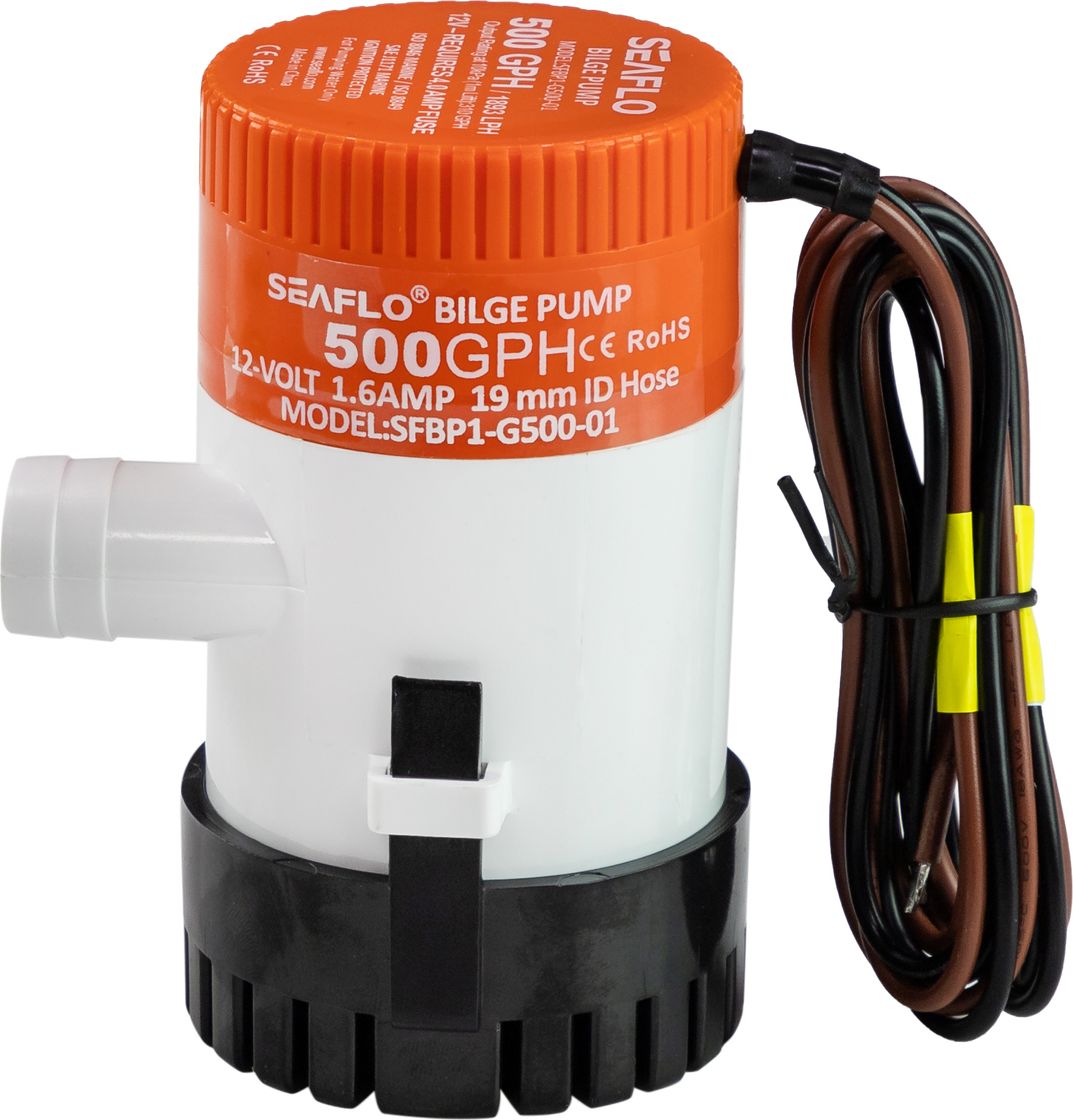 Помпа осушительная 12 В, 500GPH (1892,5 л/час), SeaFlo (упаковка из 40 шт.)