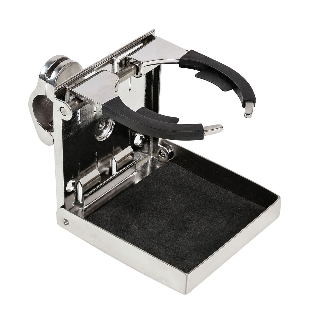 Подстаканник складной с креплением из нержавеющей стали