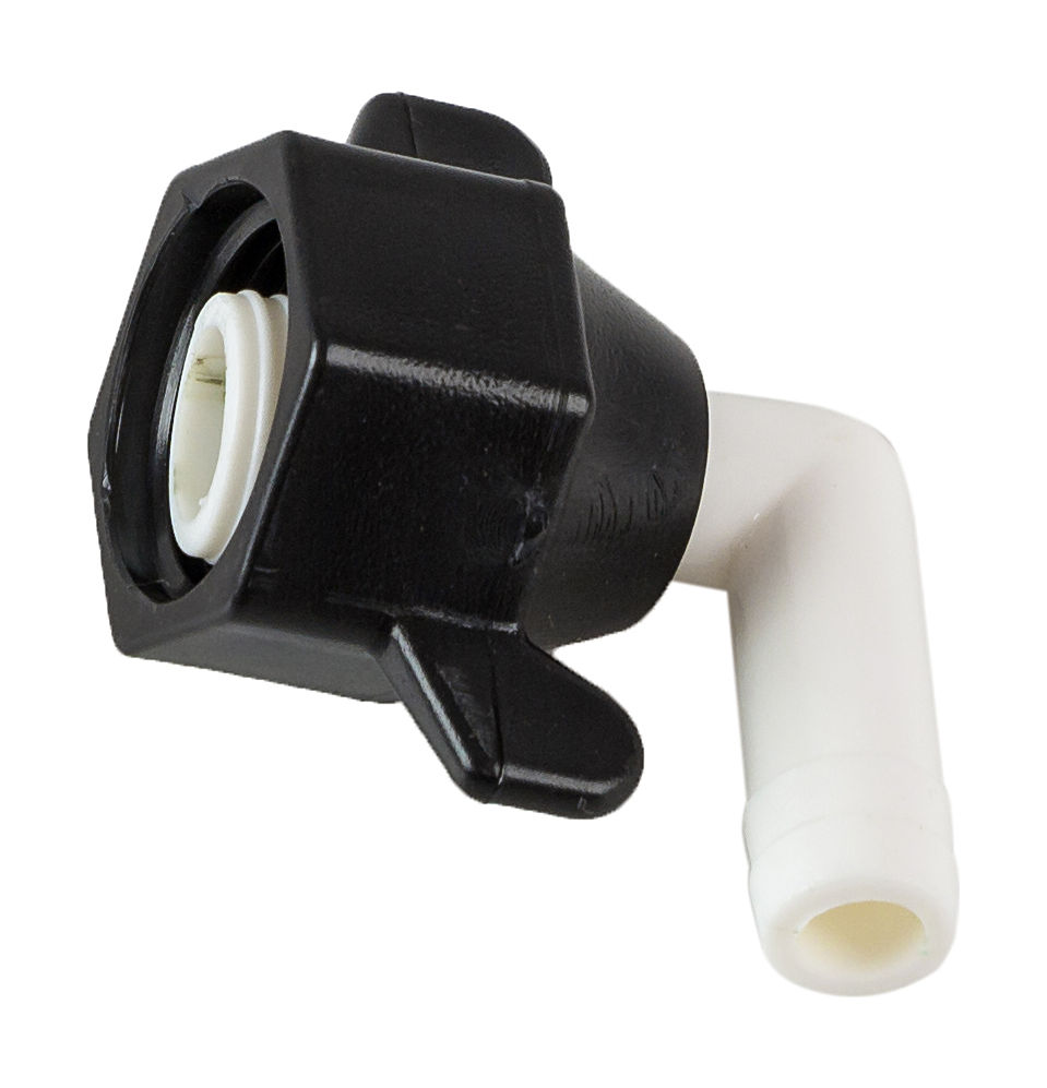 Фитинг SeaFlo угловой резьба-"елочка" 1/2"-14 NPT(F)x3/8"