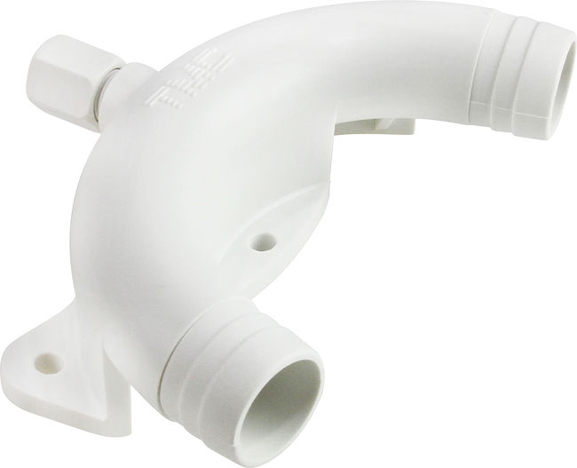 Колено 25 мм пластиковое с вентиляцией Колено 25 мм пластиковое с вентиляцией