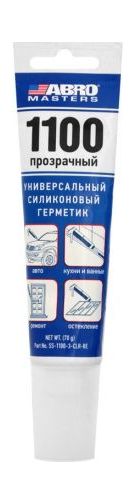 Герметик силиконовый 1100, белый,70 г, ABRO Герметик силиконовый 1100, белый,70 г, ABRO