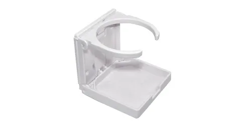 Держатель стакана регулируемый, серый пластик SUNFINE, 97x94мм