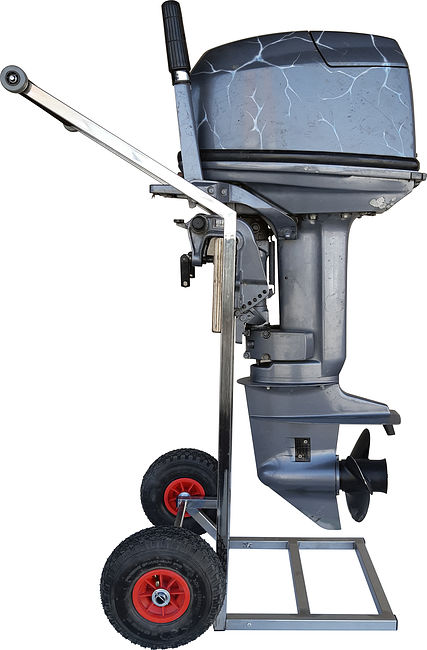 Тележка для подвесного мотора 5–80 л.с., нержавеющая сталь