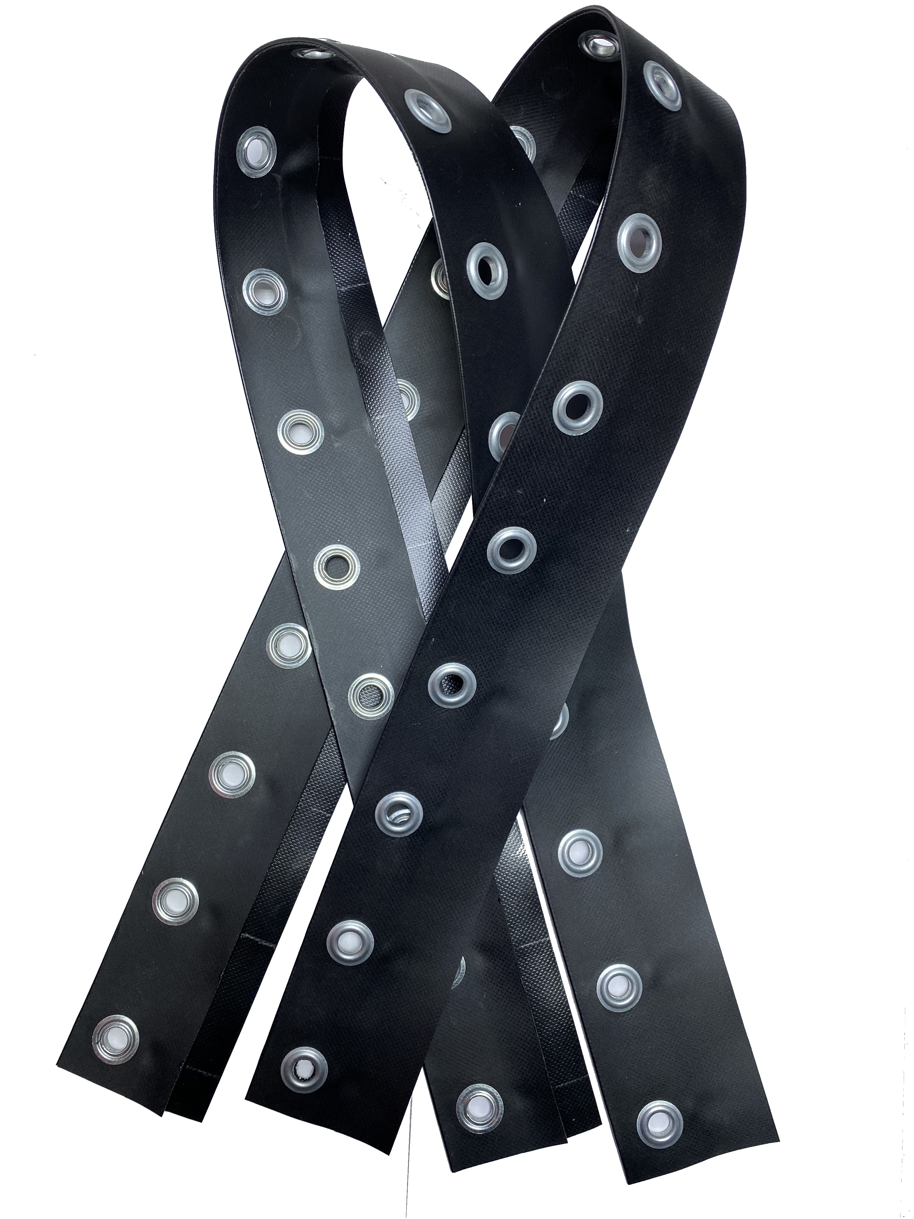 Лента люверсная, усиленная, черный, 1 м, Флагман