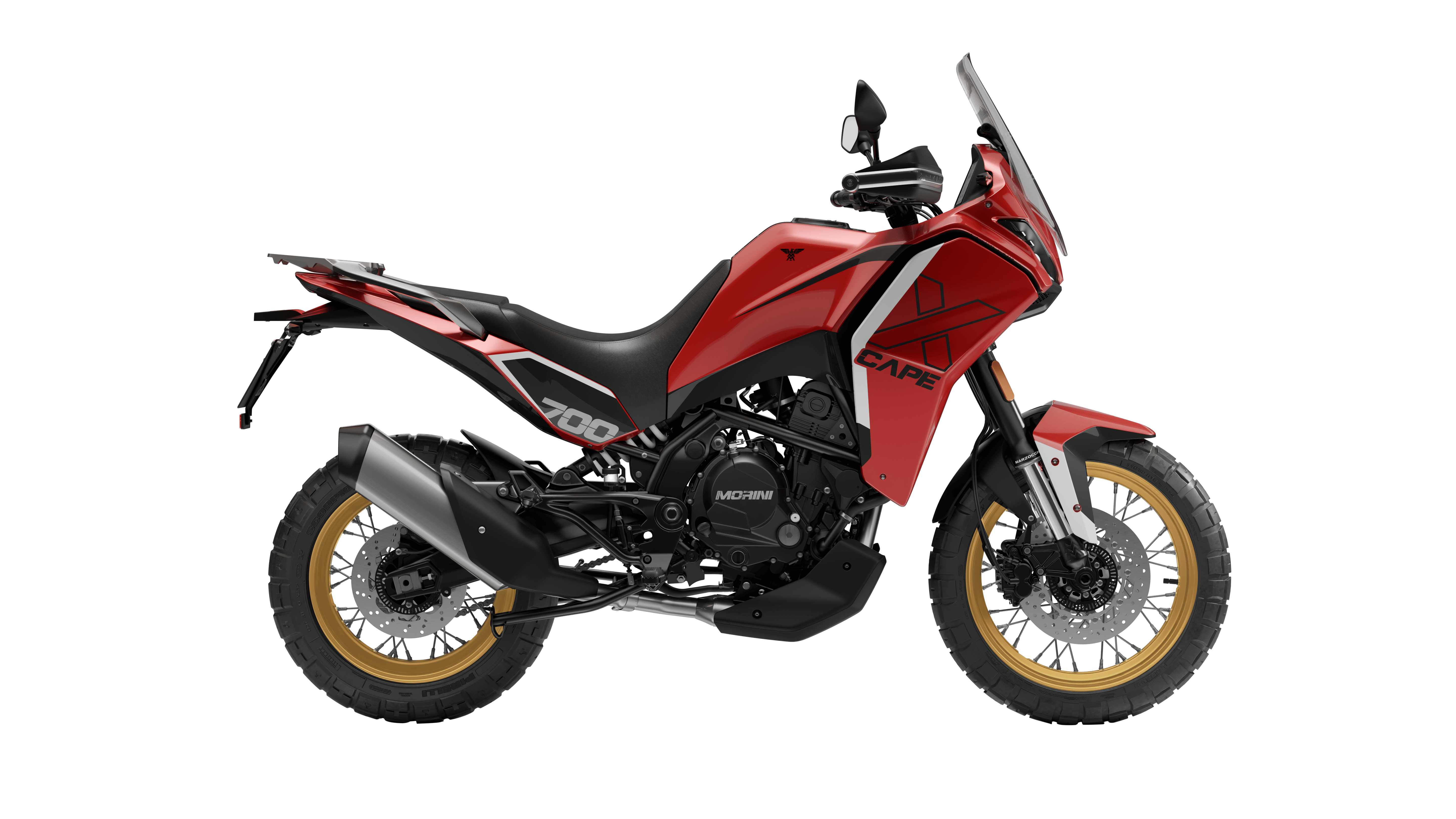 Мотоцикл Moto Morini X-CAPE 700 Gold Spoke Wheel, красный