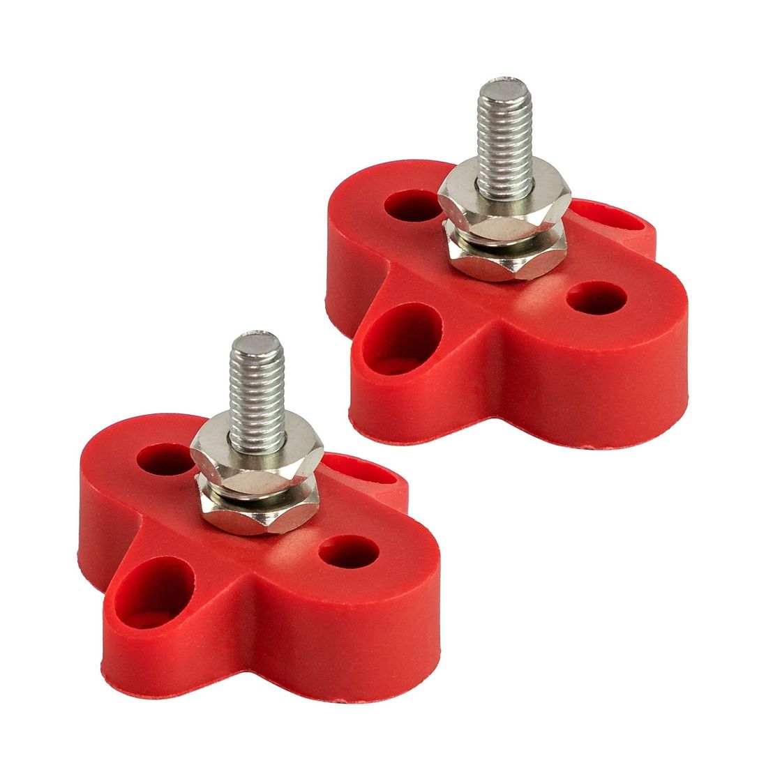 Клемма-штифт одинарная, M6, красная